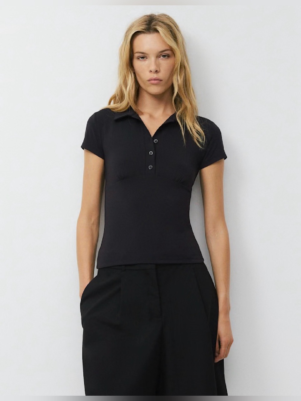 Aritzia Original Contour Flyer Polo T-Shirt